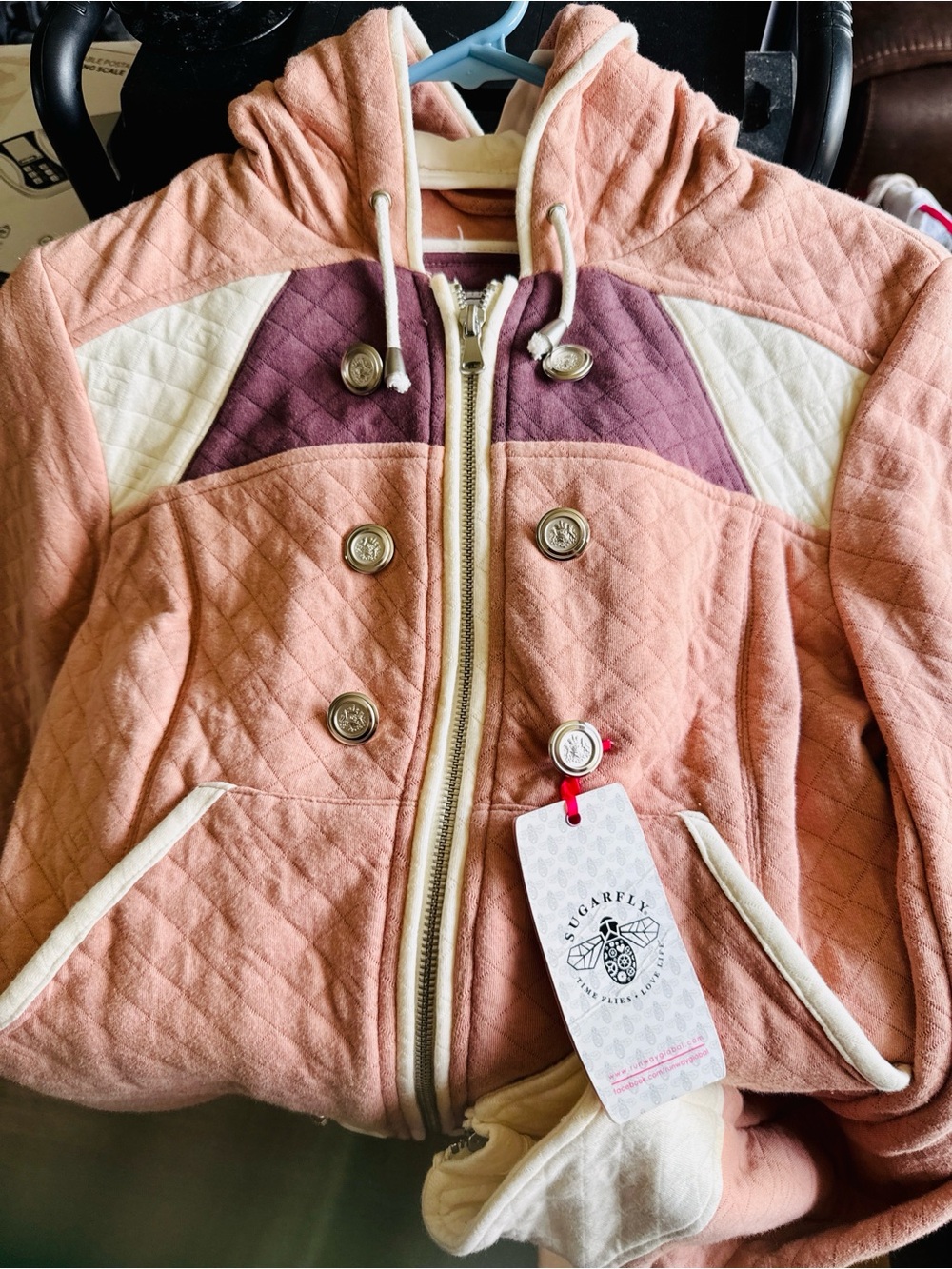 Sugarfly Quilted Jacket NWT Lightweight Stylish Outerwear